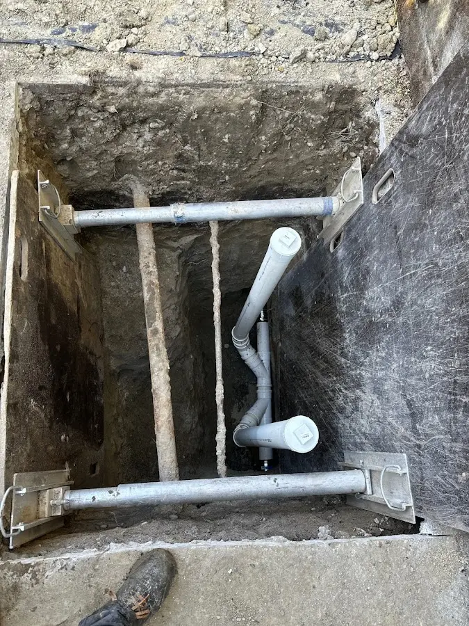 Experienced plumber completing Gas Line Repair work in Centreville